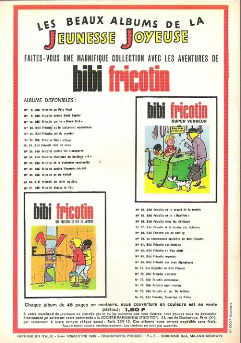 Verso de l'album Les Pieds Nickelés Tome 28 Les pieds nickelés footballeurs