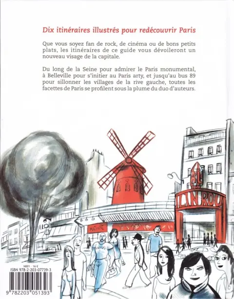 Verso de l'album Lonely Planet Tome 11 Paris
