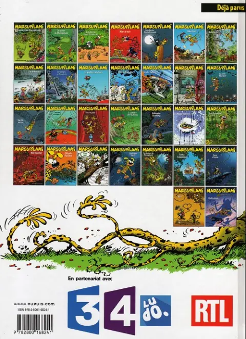 Verso de l'album Marsupilami Tome 23 Croc vert