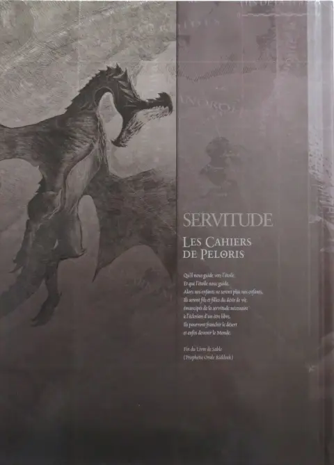Verso de l'album Servitude Les cahiers de Peloris
