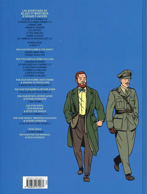 Verso de l'album Blake et Mortimer Tome 27 Le cri du moloch