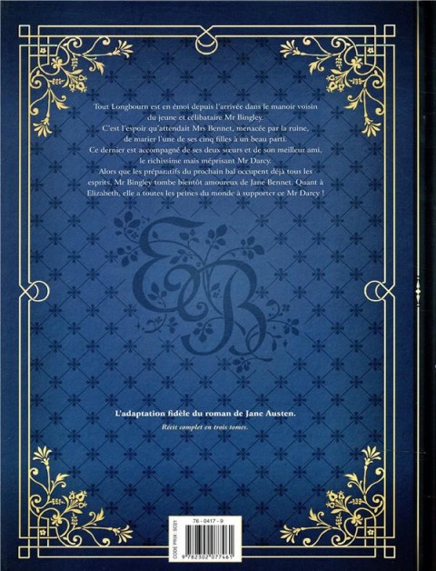 Verso de l'album Orgueil & préjugés 1 Les cinq filles de Mrs Bennet