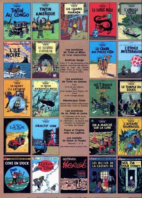 Verso de l'album Tintin Tome 14 Le temple du soleil