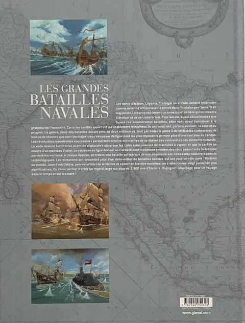 Verso de l'album Les grandes batailles navales 2500 ans d'Histoire