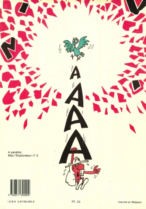 Verso de l'album Max l'explorateur Tome 5