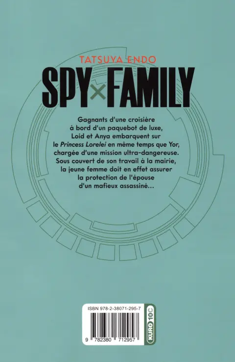 Verso de l'album Spy x Family 8