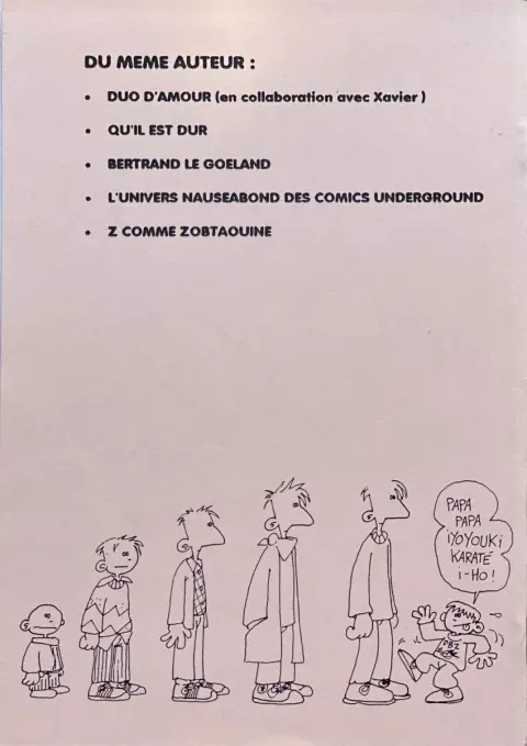Verso de l'album Le Journal de Benoît Tome 2