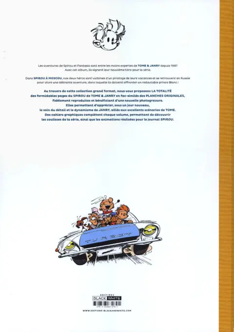 Verso de l'album Spirou et Fantasio Tome 42 Spirou à Moscou
