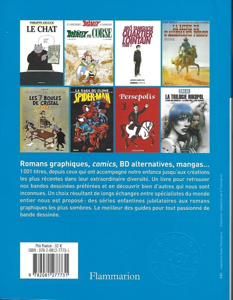 Verso de l'album 1001 BD qu'il faut avoir lues dans sa vie