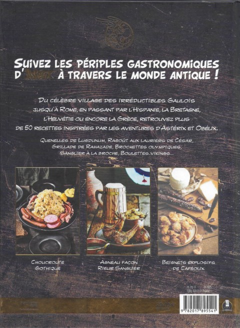 Verso de l'album Astérix Les Banquets d'Astérix