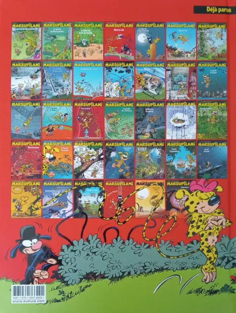 Verso de l'album Marsupilami Tome 3 Mars le noir