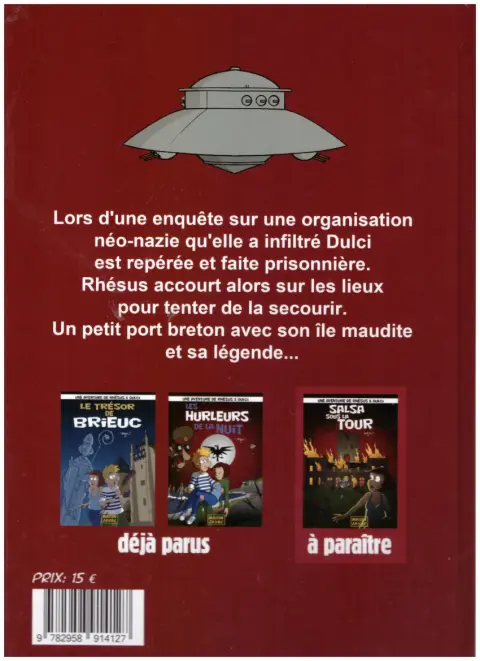 Verso de l'album Rhésus & Dulci 2 Les hurleurs de la nuit