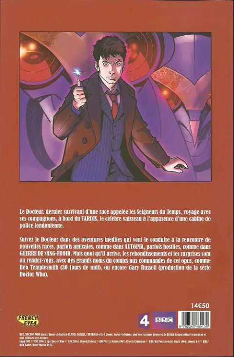 Verso de l'album Doctor Who Tome 3 A travers l'espace et le temps