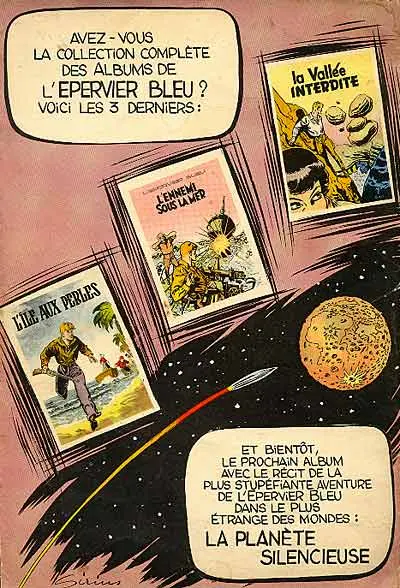 Verso de l'album L'Épervier bleu Tome 7 Point Zéro