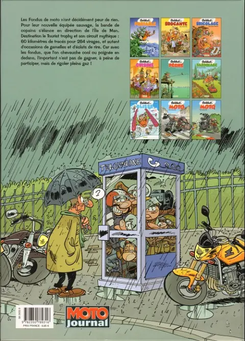 Verso de l'album Les fondus de moto Tome 2