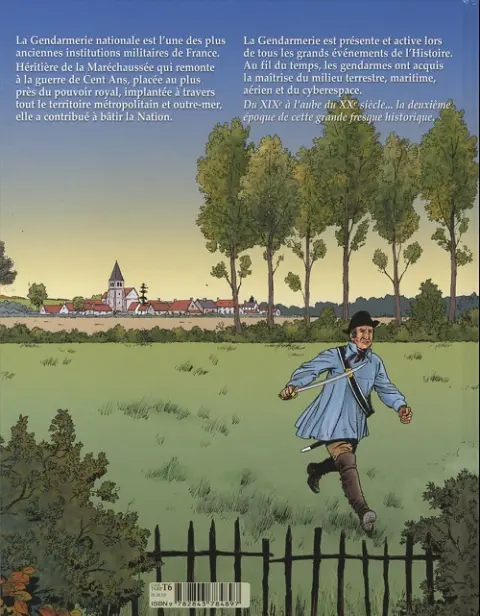 Verso de l'album La Gendarmerie Tome 2 De la restauration à la belle epoque