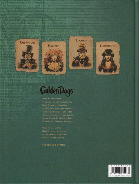 Verso de l'album Golden Dogs Tome 4 Quatre