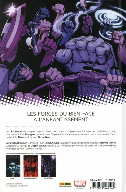 Verso de l'album Infinity