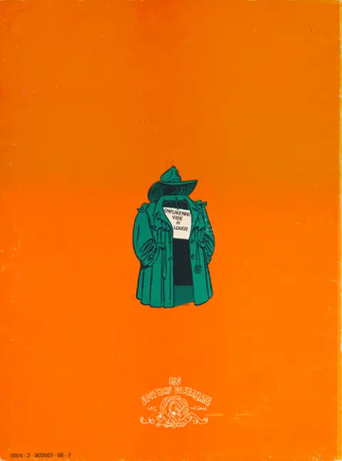 Verso de l'album Jack Palmer Tome 2 Mister Palmer et Docteur Supermarketstein