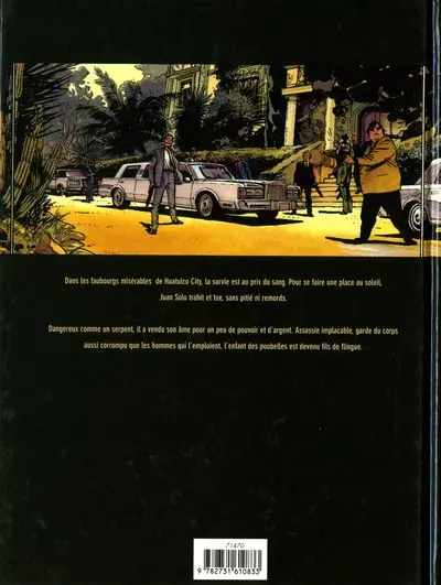 Verso de l'album Juan Solo Tome 1 Fils de flingue