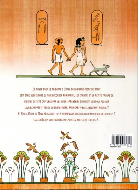 Verso de l'album Kheti, fils du Nil Tome 4 Le Jugement d'Osiris