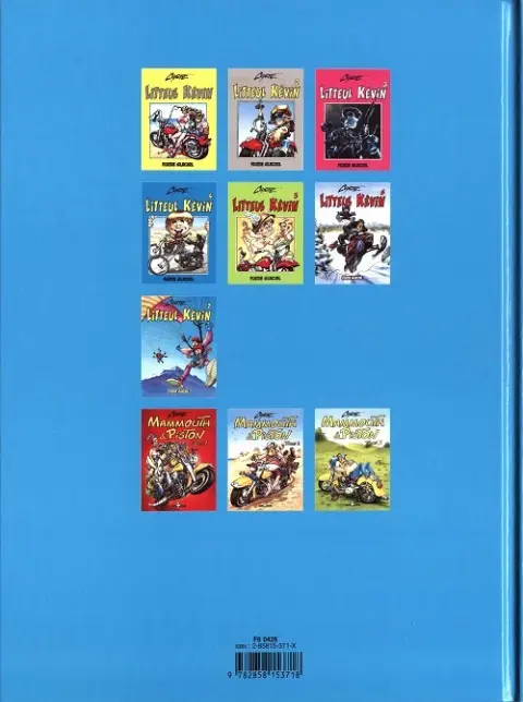 Verso de l'album Litteul Kévin Tome 7