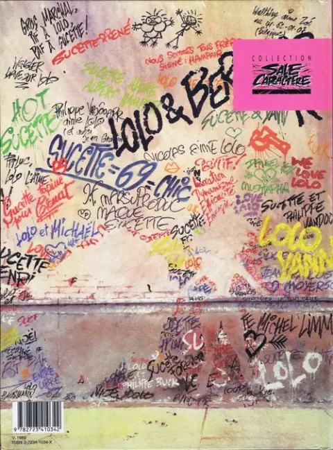 Verso de l'album Lolo et Sucette Tome 1 Trottoirs brûlants