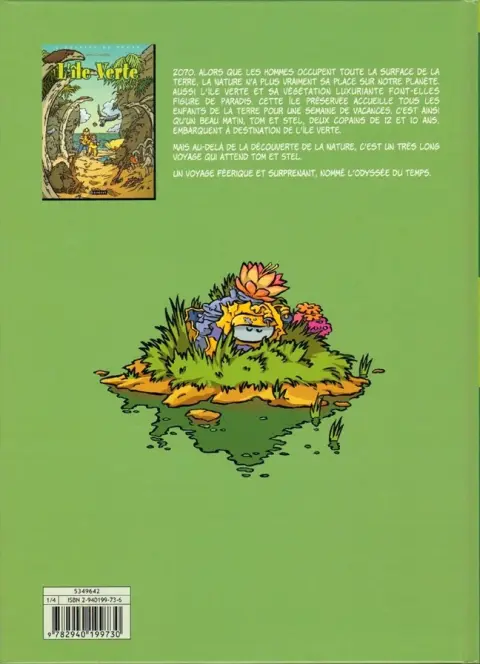 Verso de l'album L'Odyssée du temps Tome 1 L'île verte