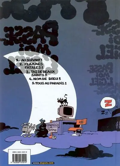 Verso de l'album Passe-moi l'ciel Tome 5 Tous au Paradis !
