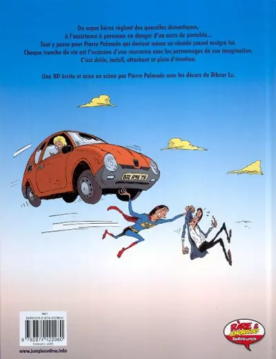 Verso de l'album Pierre Palmade Effrayé