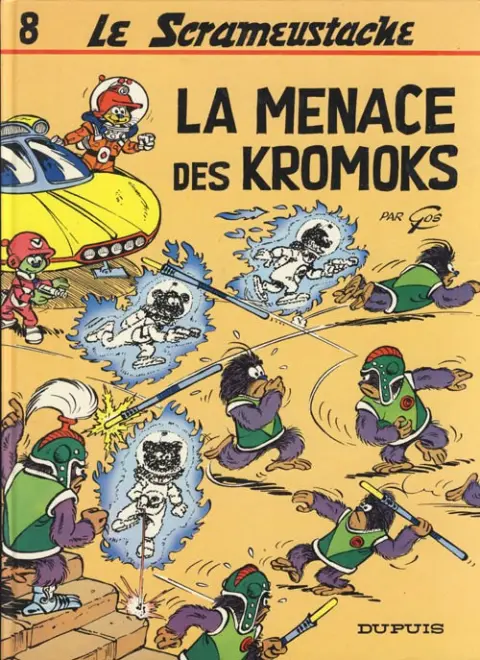 Couverture de l'album Le Scrameustache Tome 8 La menace des Kromoks