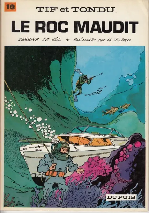 Couverture de l'album Tif et Tondu Tome 18 Le roc maudit