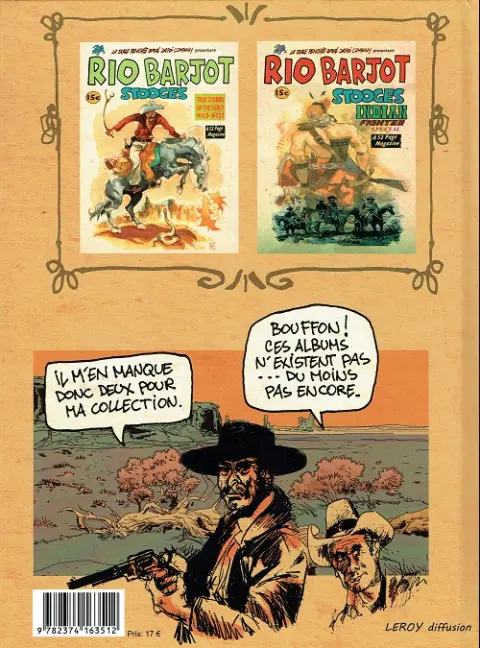 Verso de l'album Rio Barjot Tome 1