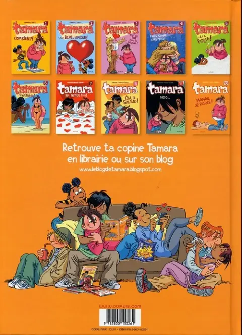 Verso de l'album Tamara Tome 10 Maman, je rigole !