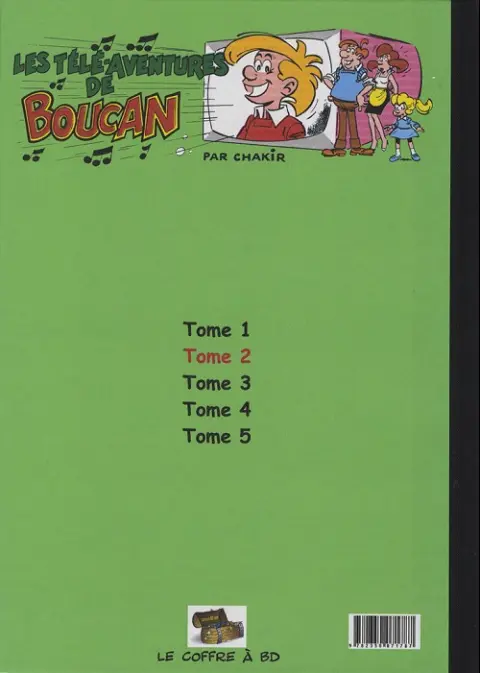Verso de l'album Les Télé-aventures de Boucan Tome 2