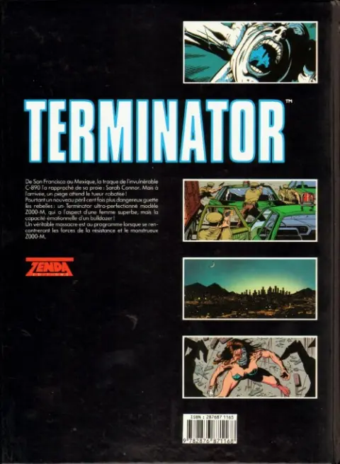Verso de l'album Terminator Tome 5 Objectif secondaire 2