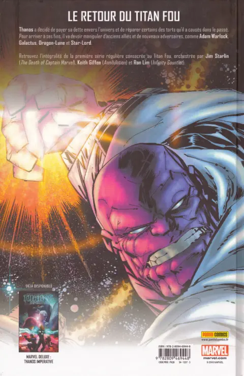 Verso de l'album Thanos : Le samaritain