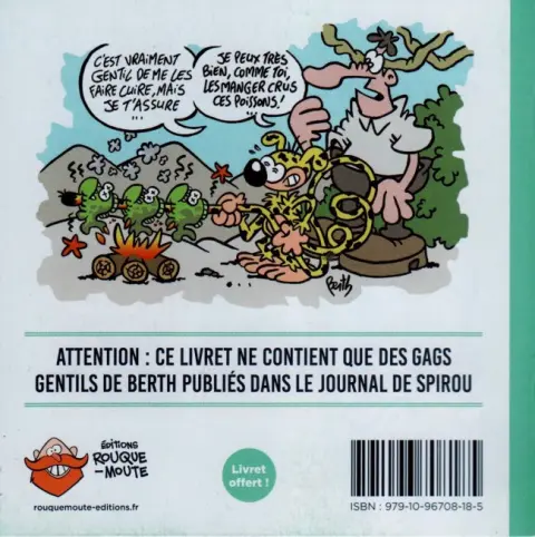 Verso de l'album Tout est dedans Tome 4 Des spirouteries, du bonus, etc
