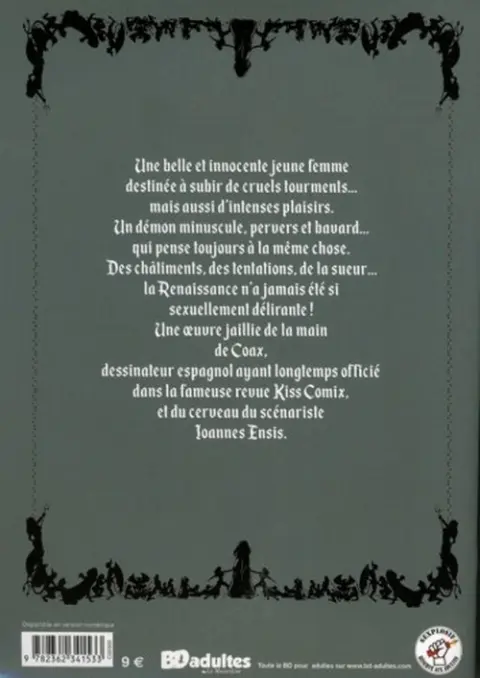 Verso de l'album Astaroth et Bernadette