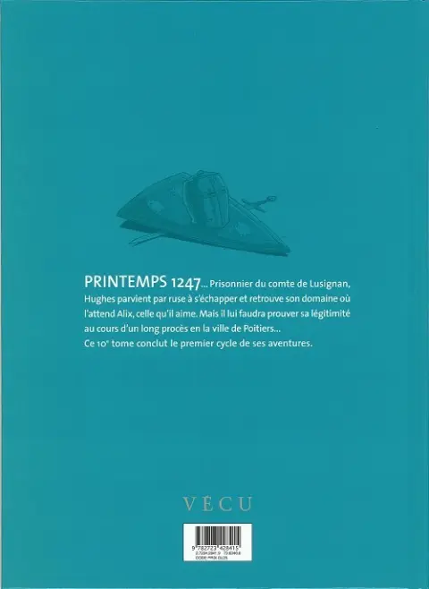 Verso de l'album Les Aigles décapitées Tome 10 L'héritier de Crozenc