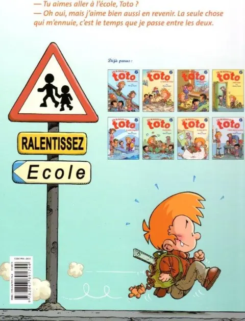 Verso de l'album Les Blagues de Toto Tome 1 L'école des vannes