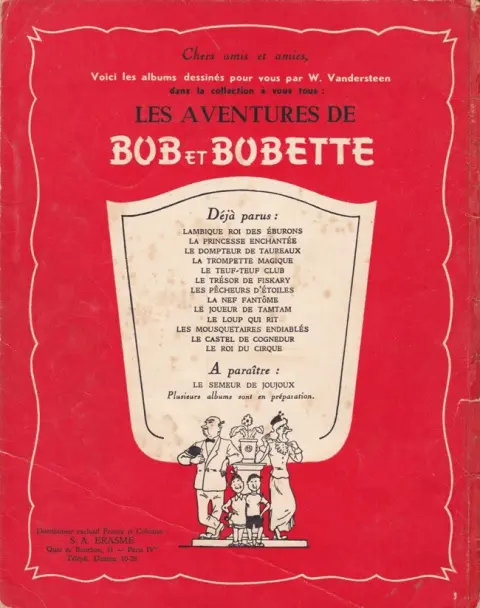 Verso de l'album Bob et Bobette Tome 5 La trompette magique