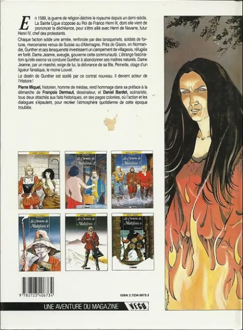 Verso de l'album Les Chemins de Malefosse Tome 1 Le diable noir