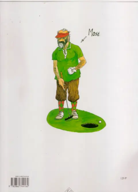 Verso de l'album Le golf de Mose le golf
