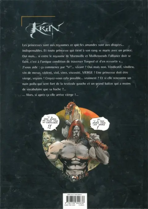 Verso de l'album Krän Tome 7 La princesse de Mormoille