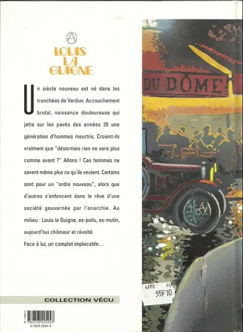 Verso de l'album Louis la Guigne Tome 1