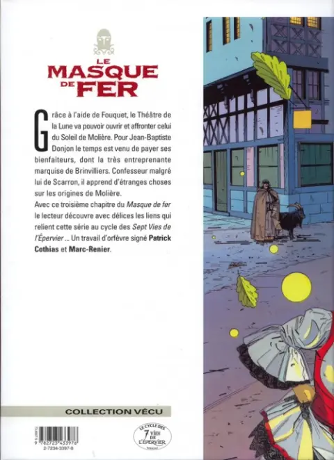 Verso de l'album Le Masque de fer Tome 3 Blanches colombes