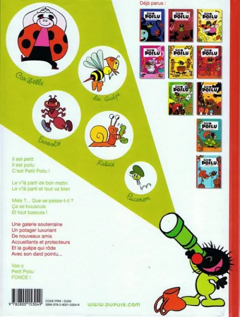 Verso de l'album Petit Poilu Tome 3 Pagaille au potager