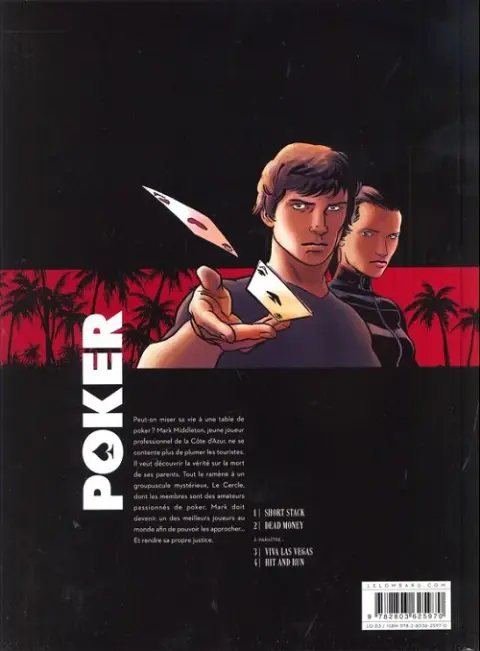 Verso de l'album Poker Tome 1 Short stack