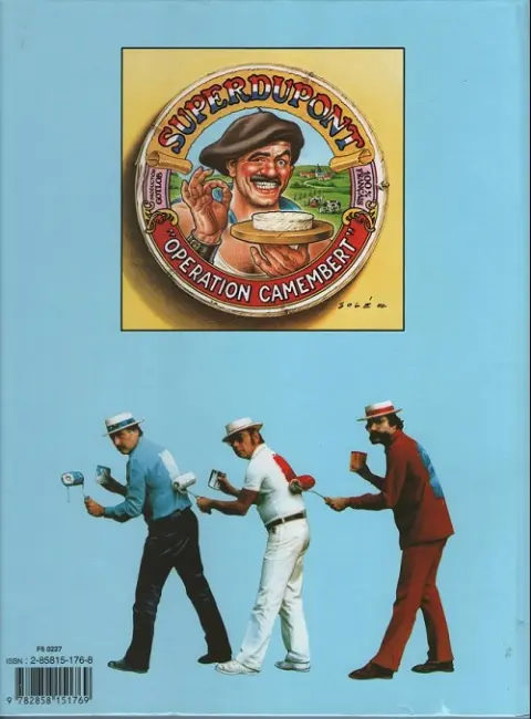 Verso de l'album SuperDupont Tome 3 Opération camembert